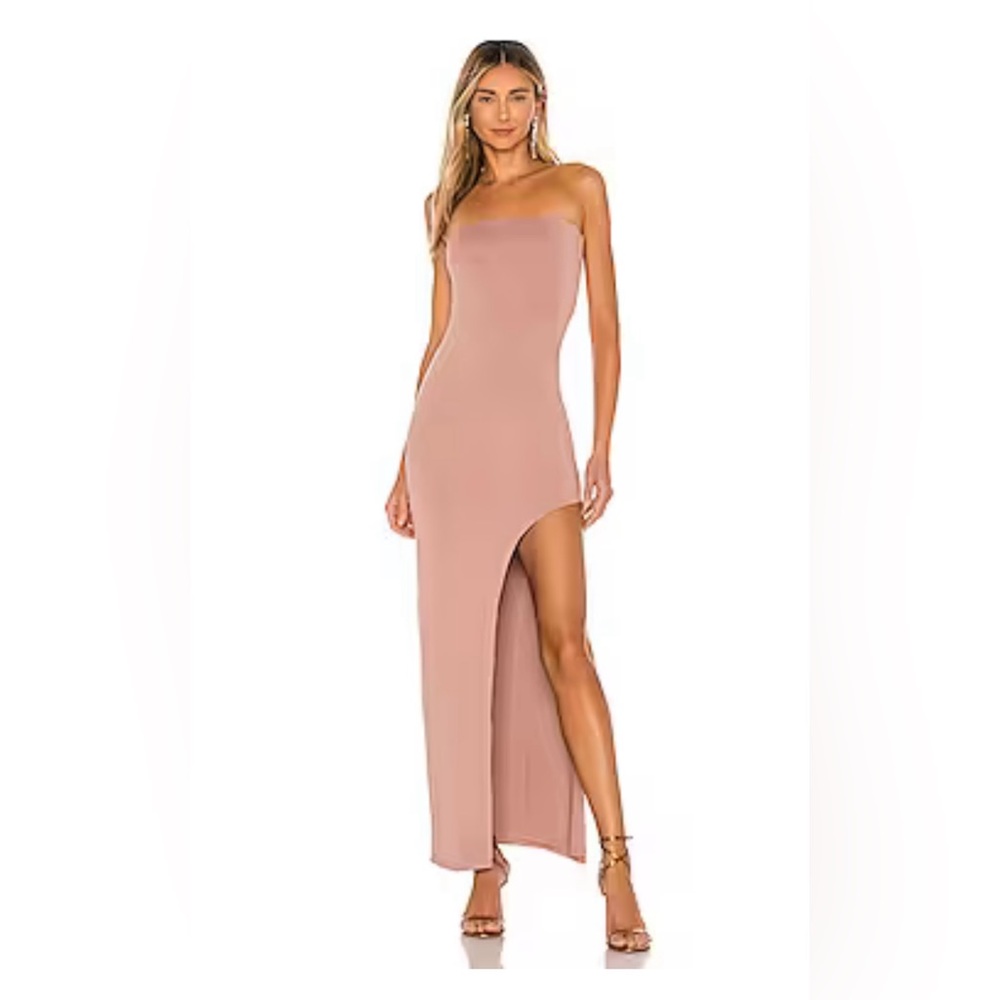 Superdown maxi slit dress